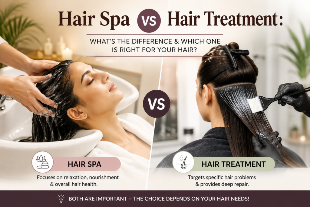 Hair spa vs hair treatment 